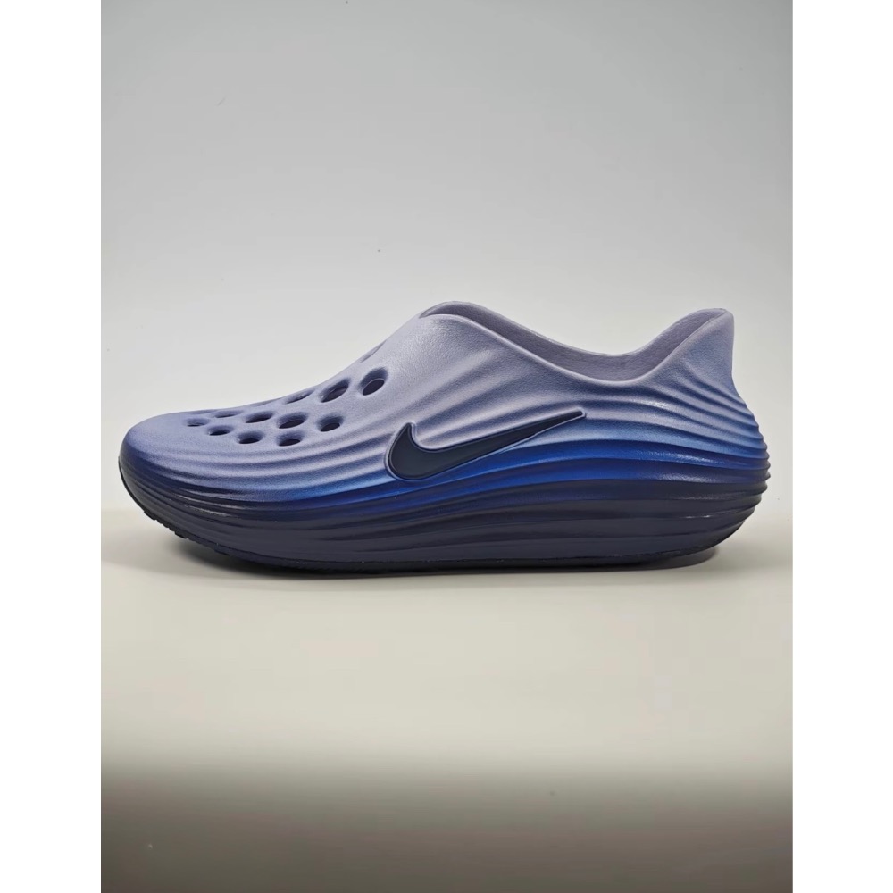 Nike React X Rejuven 8 Midnight Navy  时尚舒适 洞洞鞋 男款 藍色-細節圖2