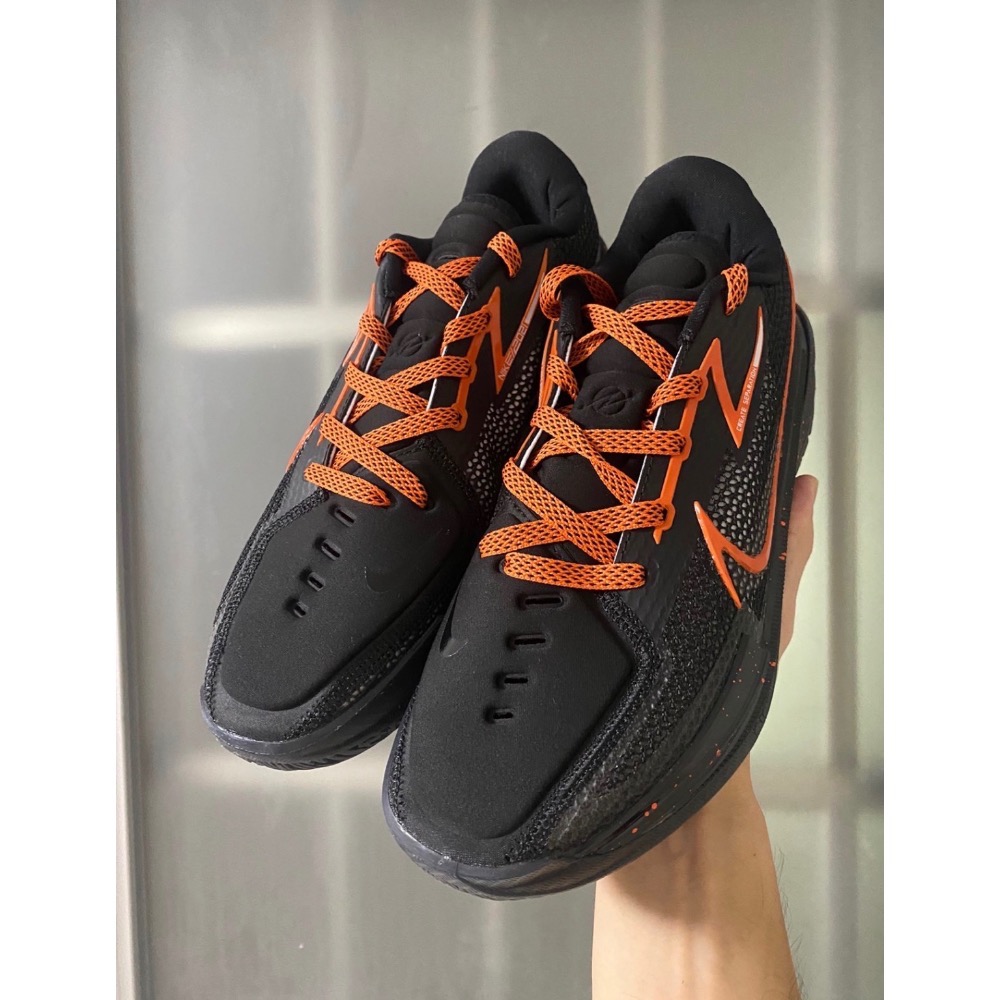 H12最高等級 Nike Air Zoom GT Cut 1 “EYBL” 黑橙 籃球鞋 实战鞋 全掌气垫 TPU男鞋-細節圖3