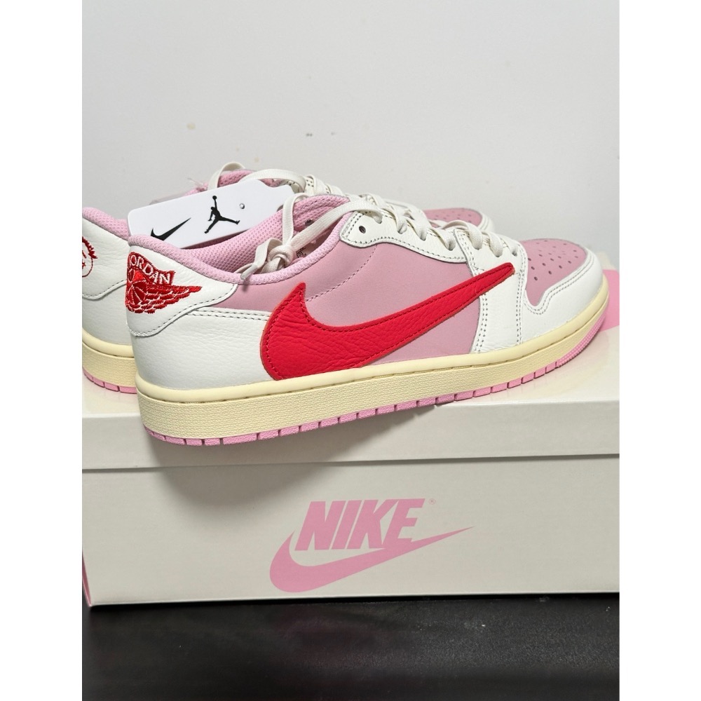 Travis Scott x Air Jordan 1 Low 粉倒钩 Tropical Pink 联名 粉倒钩-規格圖8