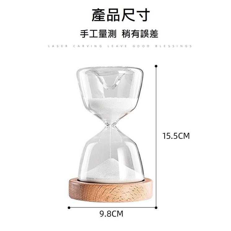 (台灣現貨 可加購刻字 會變化的禮物) 玻璃 沙漏計時器 發光 遙控 15分鐘 沙漏 小夜燈-細節圖6