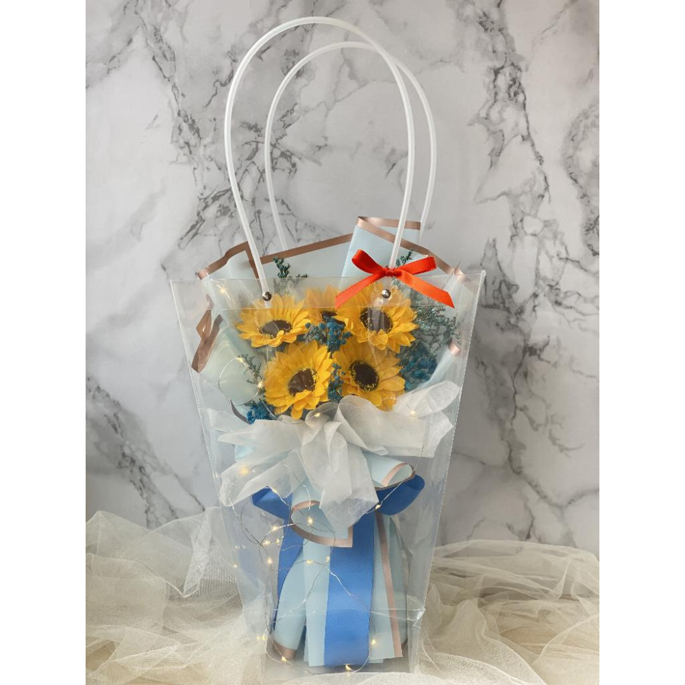 ( 台灣現貨 )向日葵 花束 畢業花束  捧花 情人節 母親節 閨密 同學 女友 生日 畢業 交換 禮物 畢業禮物-細節圖5