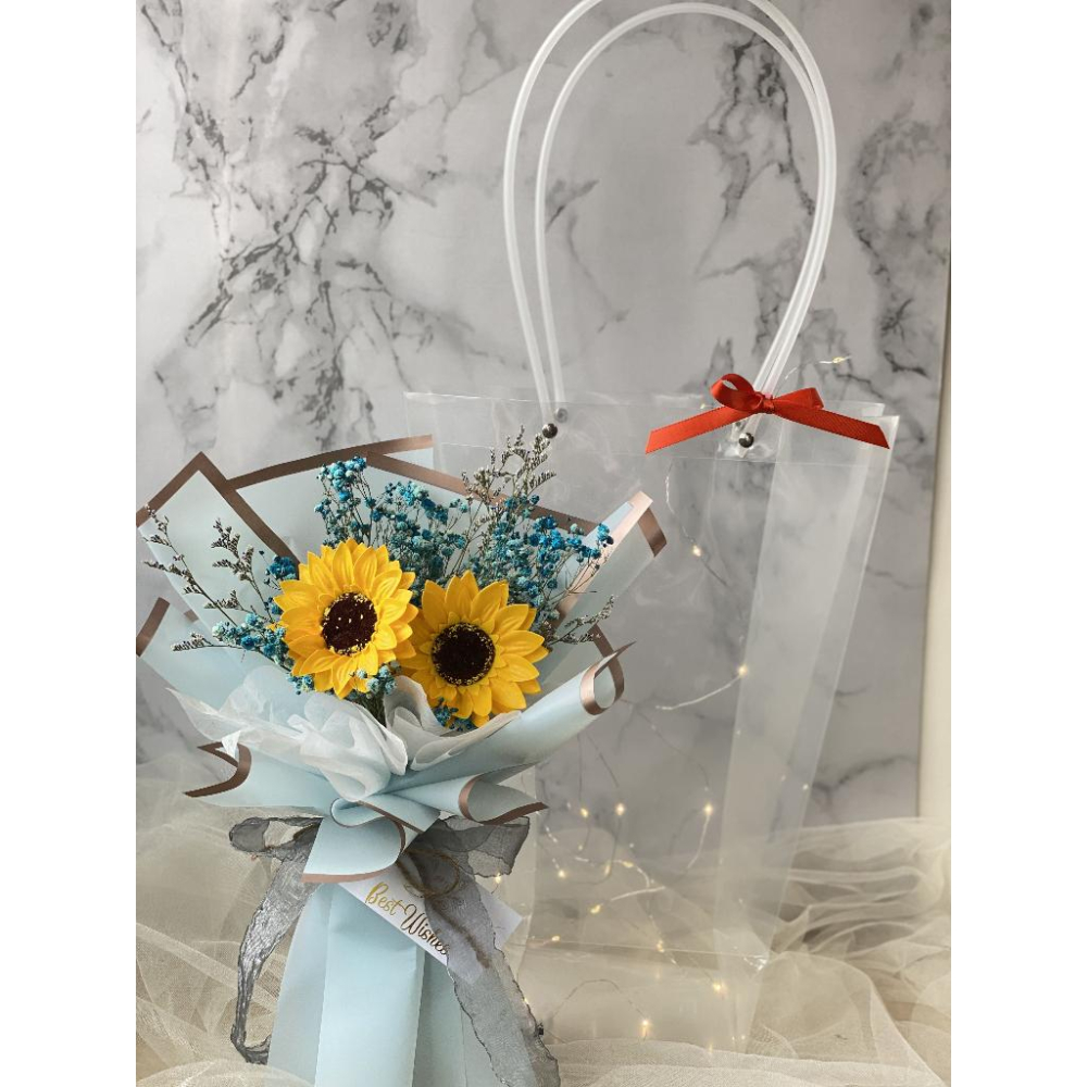 ( 台灣現貨 )向日葵 花束 畢業花束  捧花 情人節 母親節 閨密 同學 女友 生日 畢業 交換 禮物 畢業禮物-細節圖8