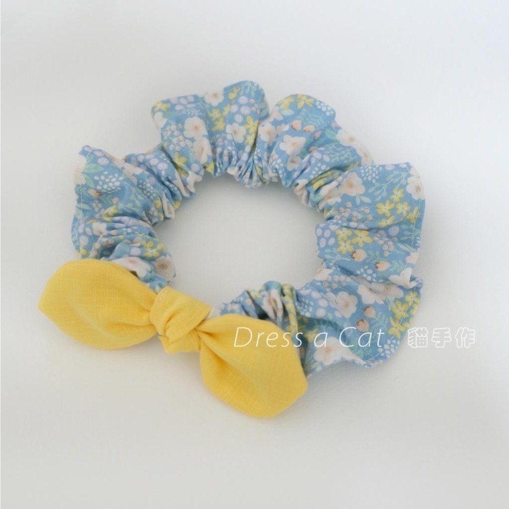 Cat Dress 貓手作 小花蒲  領巾項圈 荷葉領巾 貓 寵物 貓項圈 布項圈 手作項圈-細節圖4