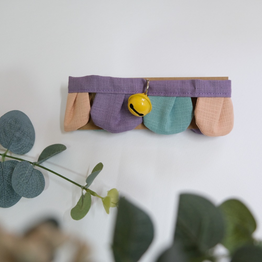 Cat Dress 貓手作 _手作 配色款 _花開富貴 貓 寵物 布項圈 花朵項圈 小花朵朵 魔鬼氈開口-規格圖7