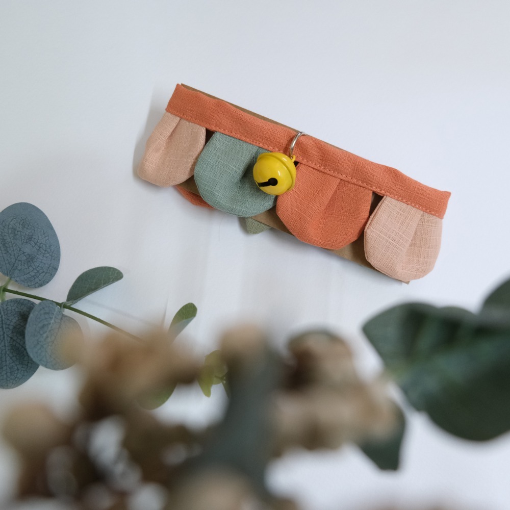 Cat Dress 貓手作 _手作 配色款 _花開富貴 貓 寵物 布項圈 花朵項圈 小花朵朵 魔鬼氈開口-規格圖7