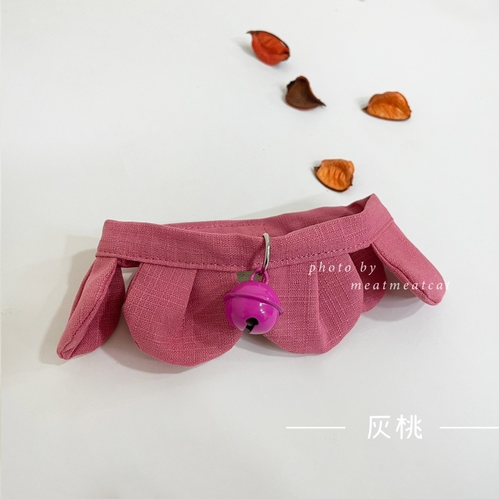 Cat Dress 貓手作  素面款_花開富貴 布項圈 花朵項圈 貓項圈魔鬼氈開口-規格圖4