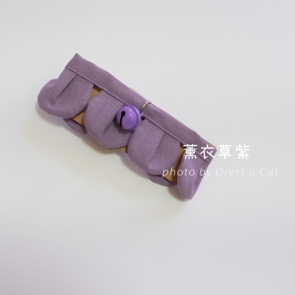 Cat Dress 貓手作  素面款_花開富貴 布項圈 花朵項圈 貓項圈魔鬼氈開口-規格圖4