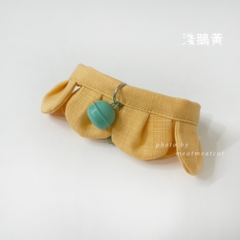 Cat Dress 貓手作  素面款_花開富貴 布項圈 花朵項圈 貓項圈魔鬼氈開口-規格圖4