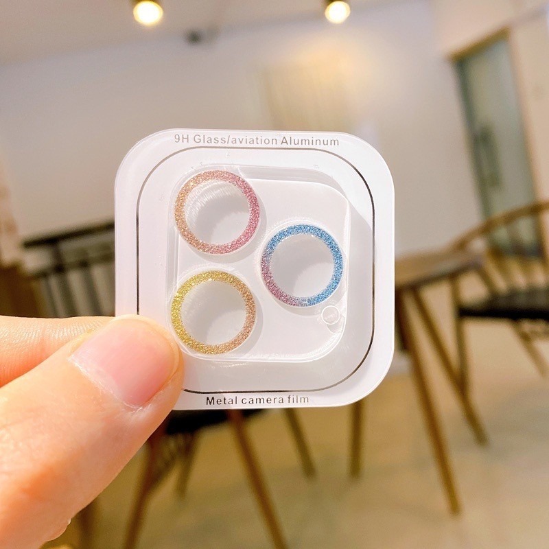 Iphone手機一體閃粉鏡頭貼(9H)-規格圖1