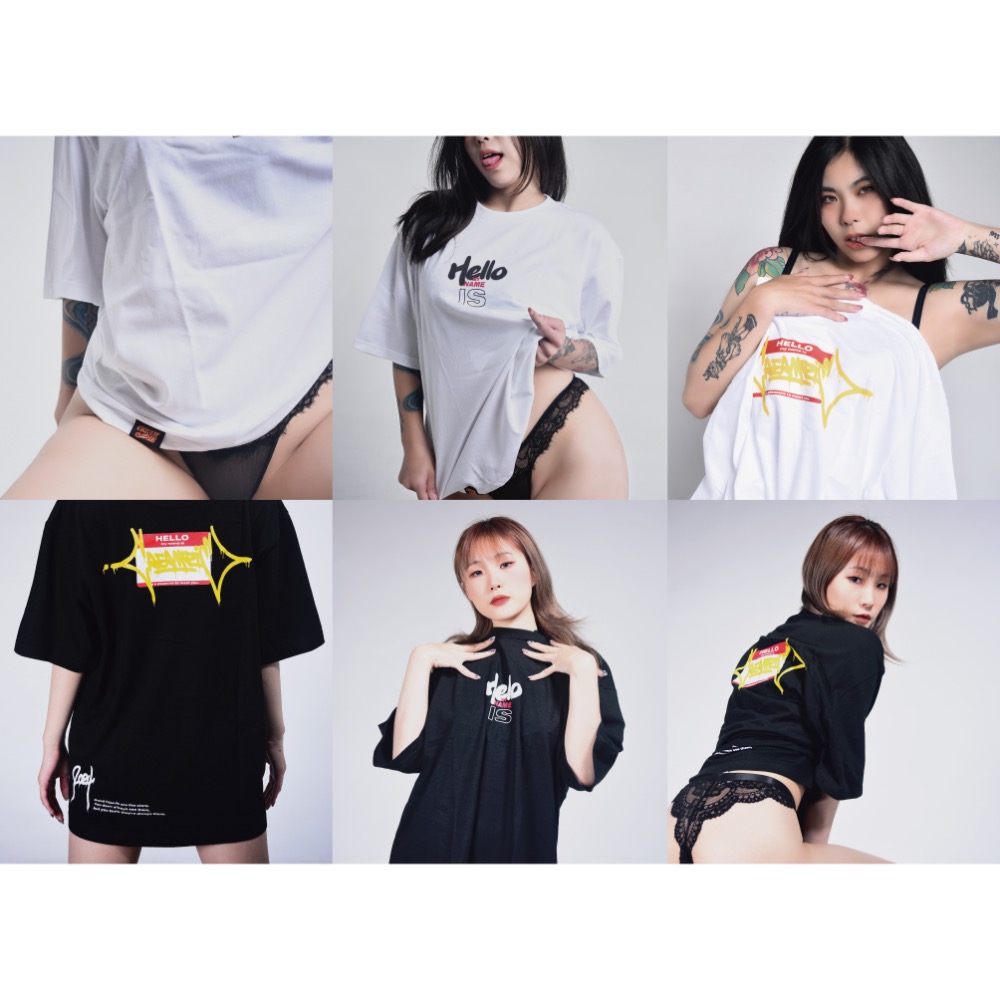 「Cream pie 奶油派」＂ Hello my name is ＂ 短tee-細節圖2