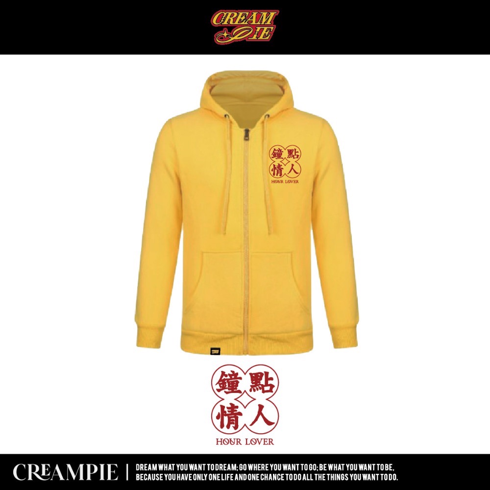 Creampie 奶油派 鐘點情人重磅拉鍊帽踢 拉鍊外套-規格圖2