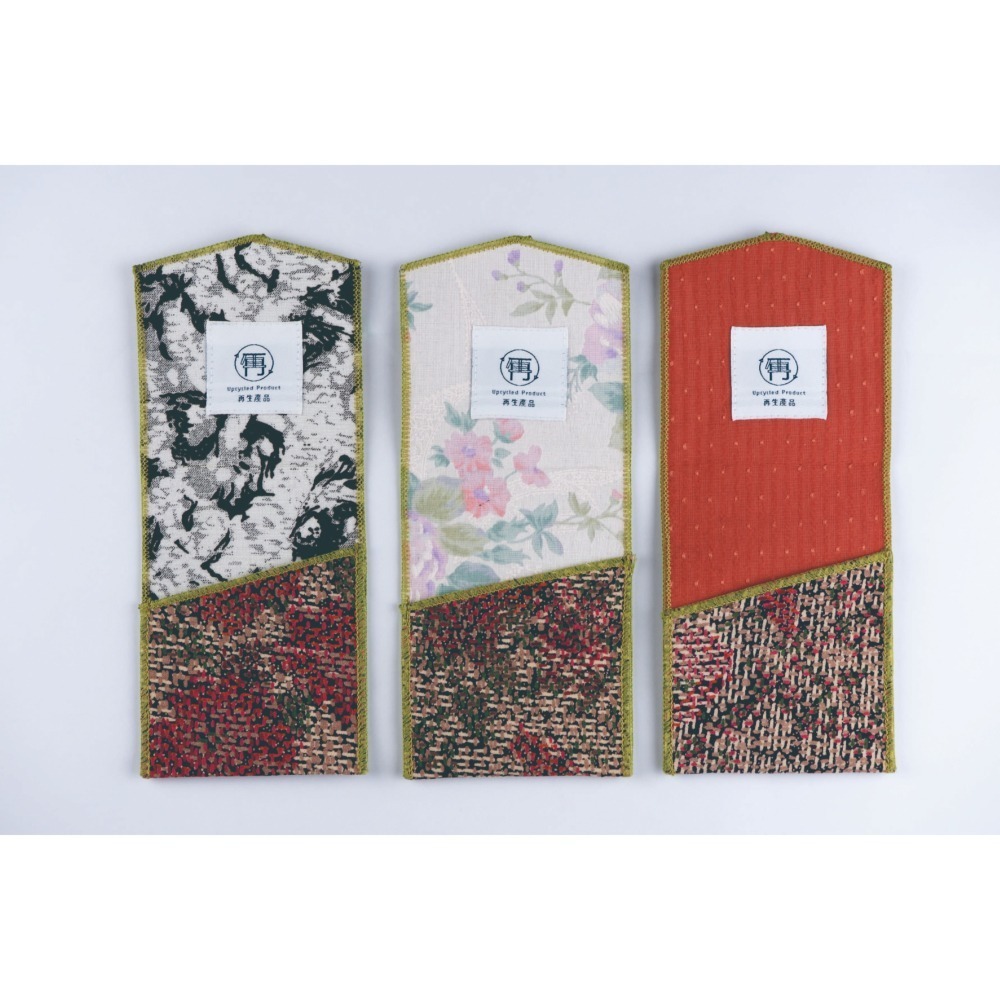 名片夾｜80 年代經典花布回收再製｜再生設計（隨機出貨）-細節圖3