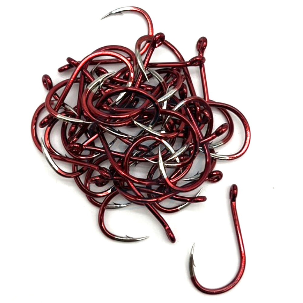 【船釣潘多拉】HARIMITSU 特級管付チヌ (紅+白鉤尖) 雙色鉤 千又鉤 基努鉤 チヌ鉤-細節圖2