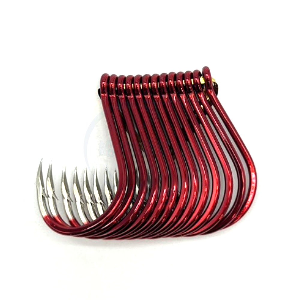 【船釣潘多拉】HARIMITSU 特級管付チヌ (紅+白鉤尖) 雙色鉤 千又鉤 基努鉤 チヌ鉤-細節圖3