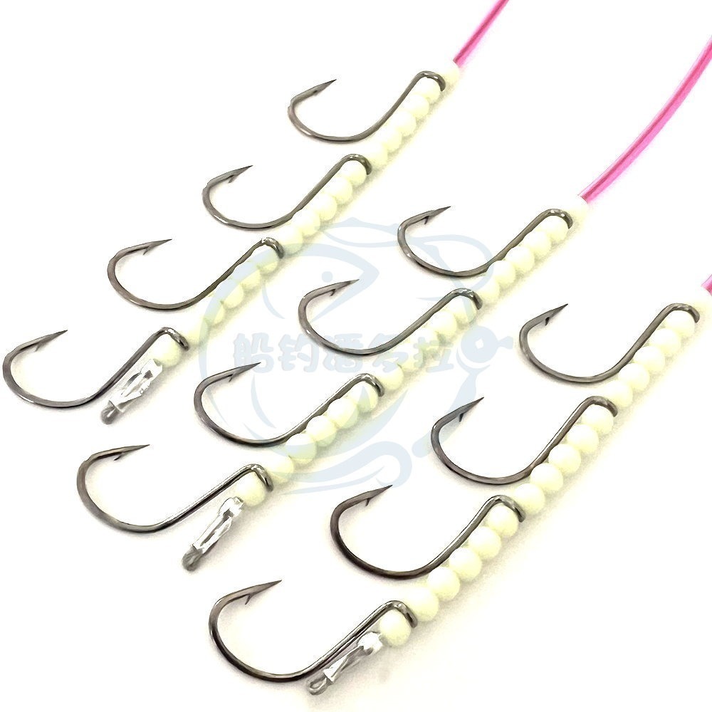 【船釣潘多拉】4門 銳角黑鉤 銳角鎢鋼鉤 白帶鉤 2/0號 3/0號 4/0號 5/0號 白帶魚釣組 銳角黑鉤釣組-細節圖2