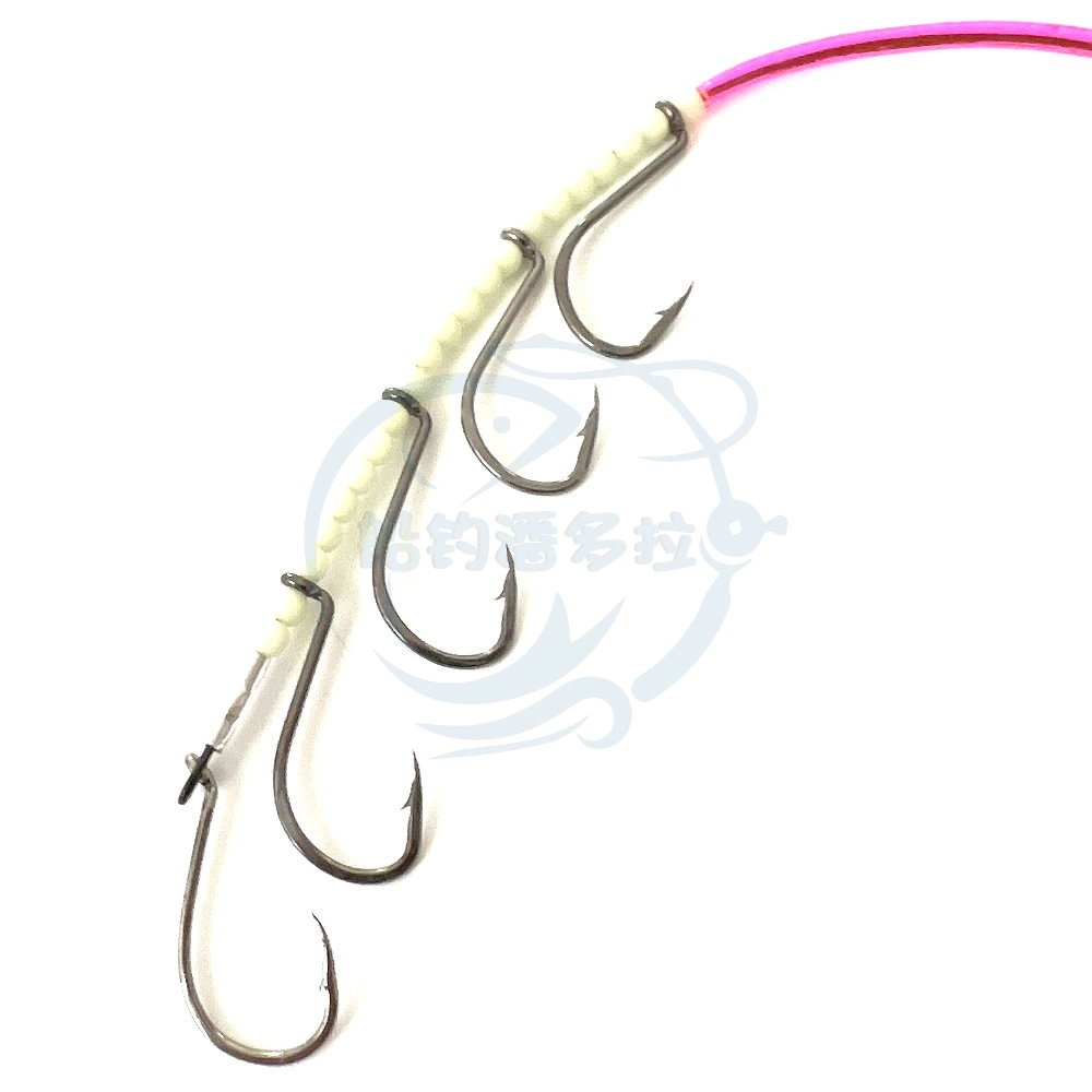 【船釣潘多拉】5門 鎢鋼鉤 白帶鉤 8號 9號 10號 白帶魚釣組-細節圖2