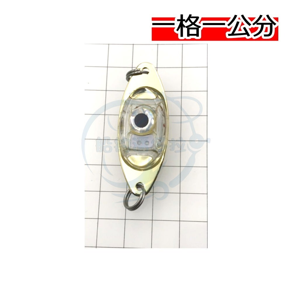 【船釣潘多拉】LED電子湯匙 LED閃燈 入水亮 小鐵板 集魚燈 閃爍水燈 水中燈-細節圖2