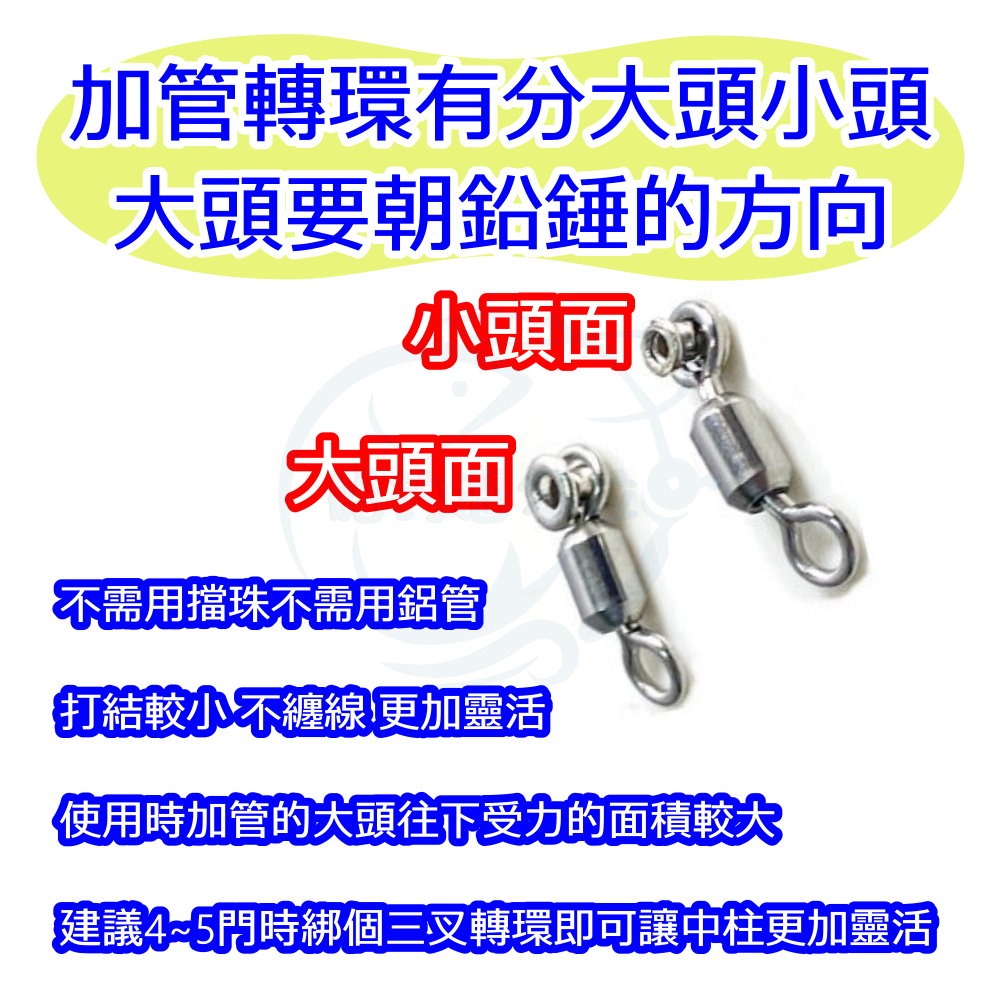 【船釣潘多拉】全白鐵轉環加管 小包裝 大包裝-細節圖2