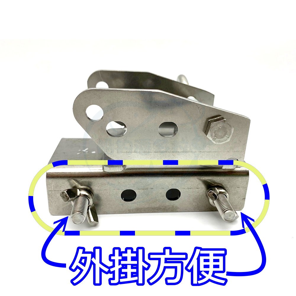 【船釣潘多拉】海鷹船竿架 速攻海鷹轉換座 短版延長 可多方加掛 一入-細節圖2