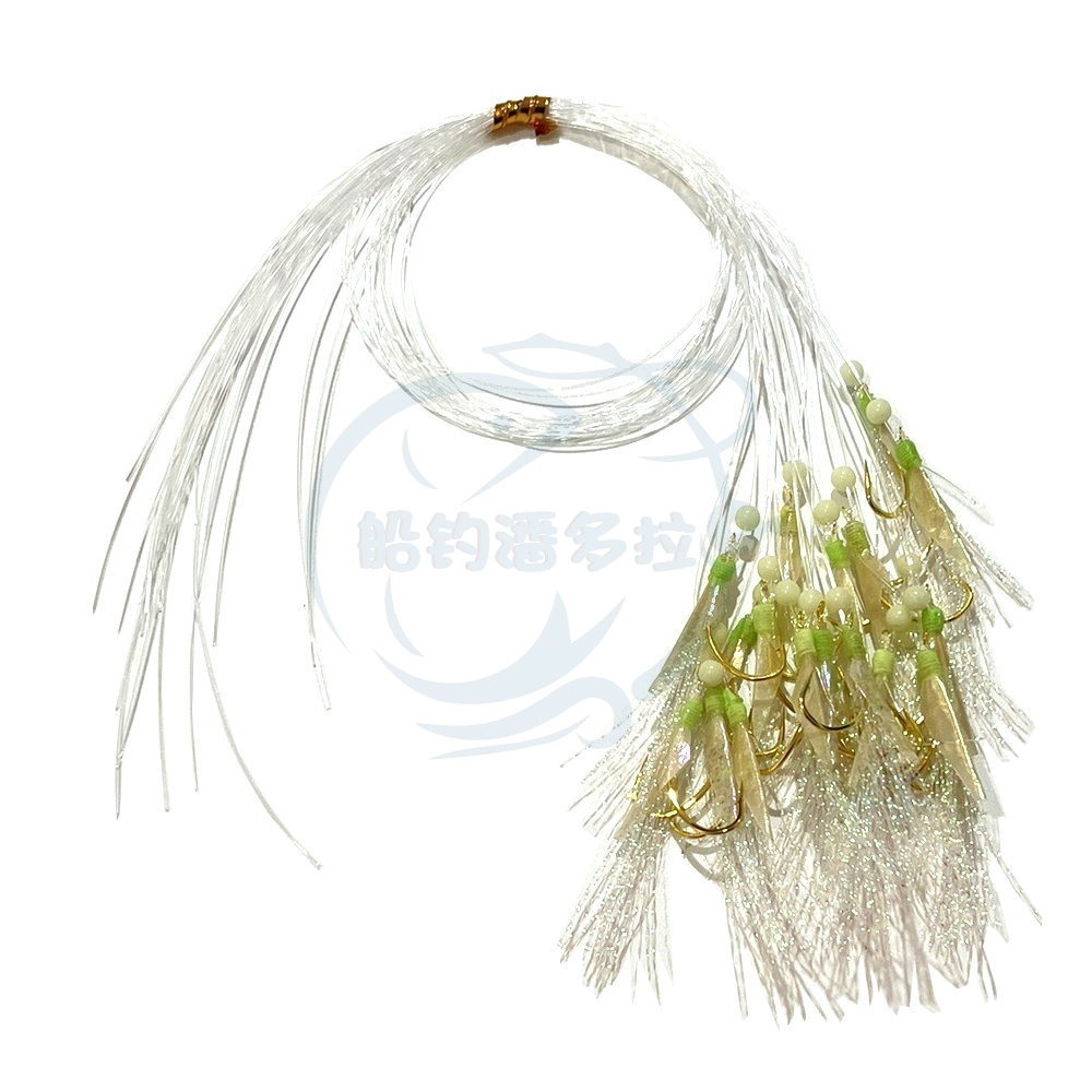 【船釣潘多拉】丸世魚皮鉤 真魚皮 魚皮仕掛 子線鉤 魚皮子線 花飛 巴啷 煙仔虎-規格圖3