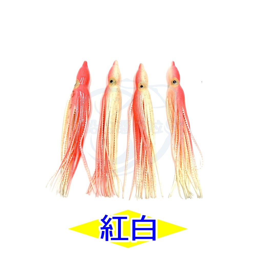 【船釣潘多拉】日式大頭小管 小卷 小捲 夜光小捲 夜光魷魚 夜光假餌 夜光小卷 假餌 船釣 白帶 小搞搞 一包4隻-細節圖4