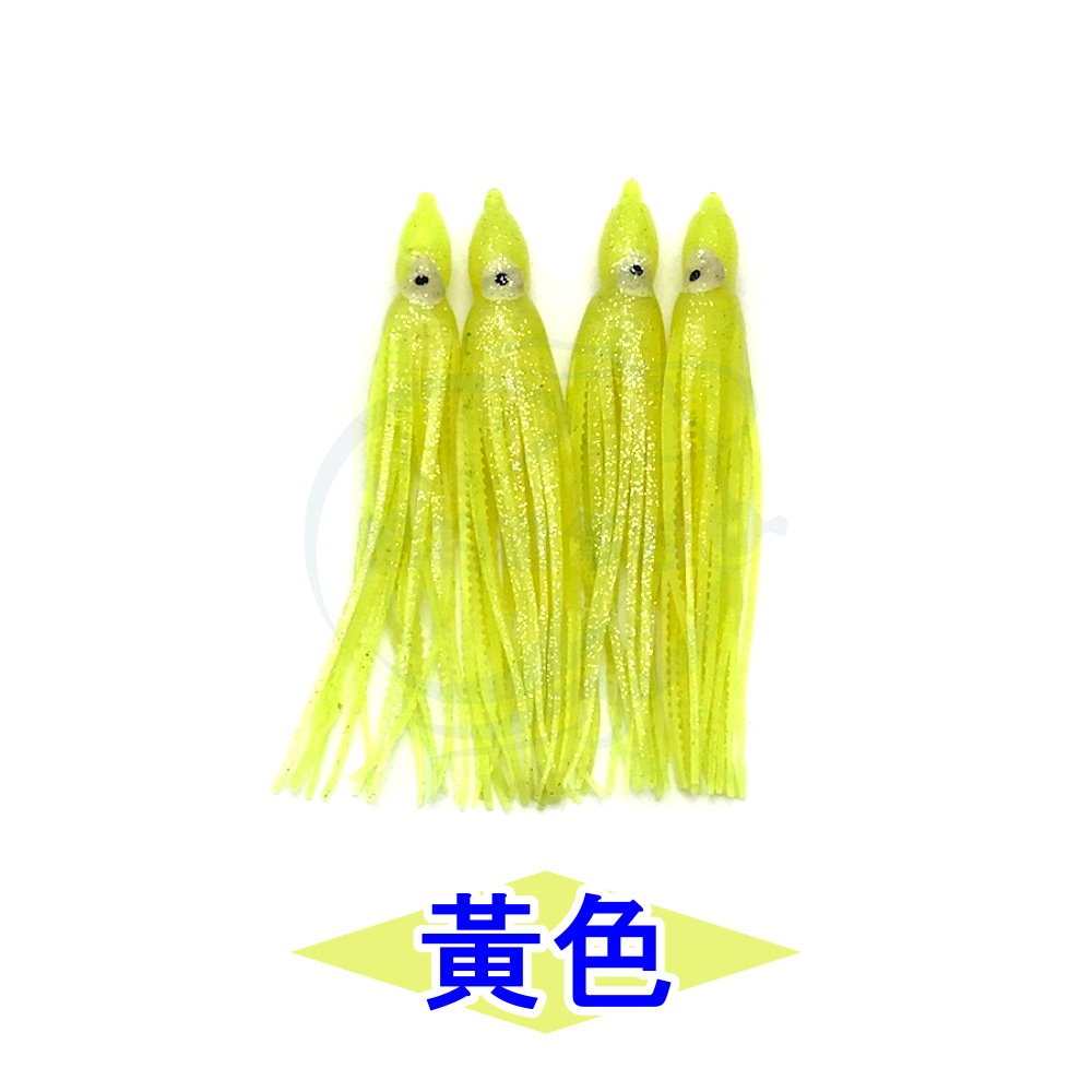 【船釣潘多拉】日式大頭小管 小卷 小捲 夜光小捲 夜光魷魚 夜光假餌 夜光小卷 假餌 船釣 白帶 小搞搞 一包4隻-細節圖5