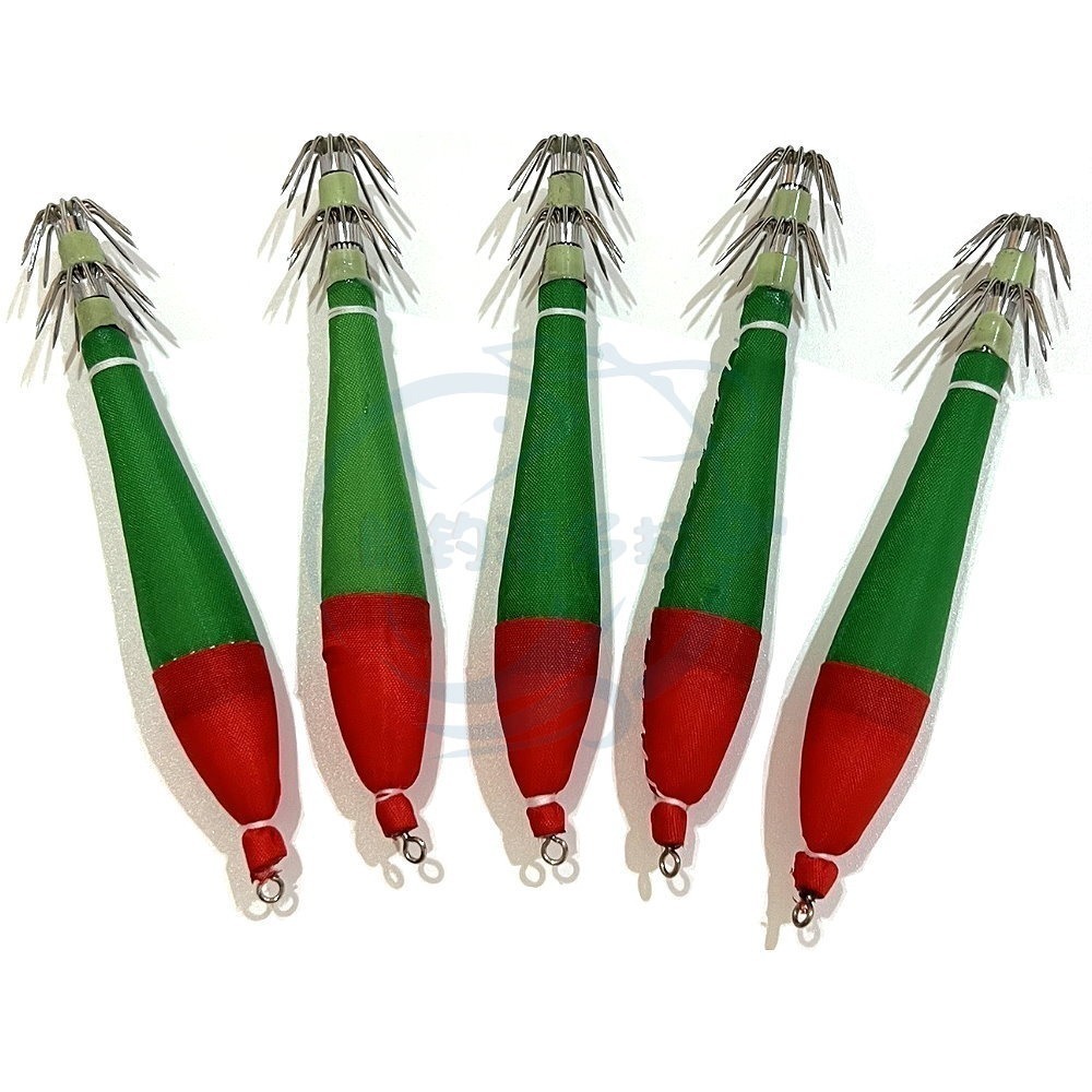 【船釣潘多拉】布捲 布卷 4號夜光布捲 布挫 透抽 一包5支裝 素色布卷 魷魚針 布挫布捲布卷-細節圖2