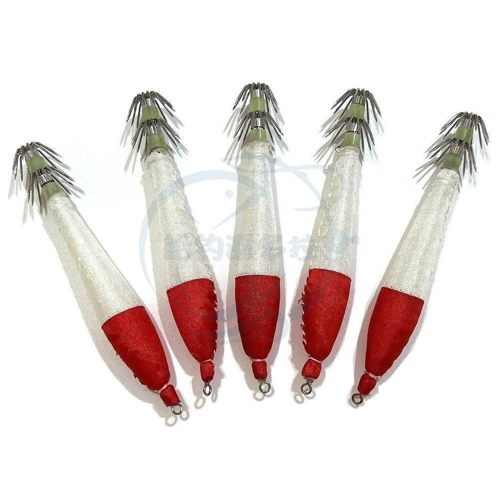 【船釣潘多拉】布捲 布卷 4號夜光布捲 布挫 透抽 一包5支裝 素色布卷 魷魚針 布挫布捲布卷-細節圖3