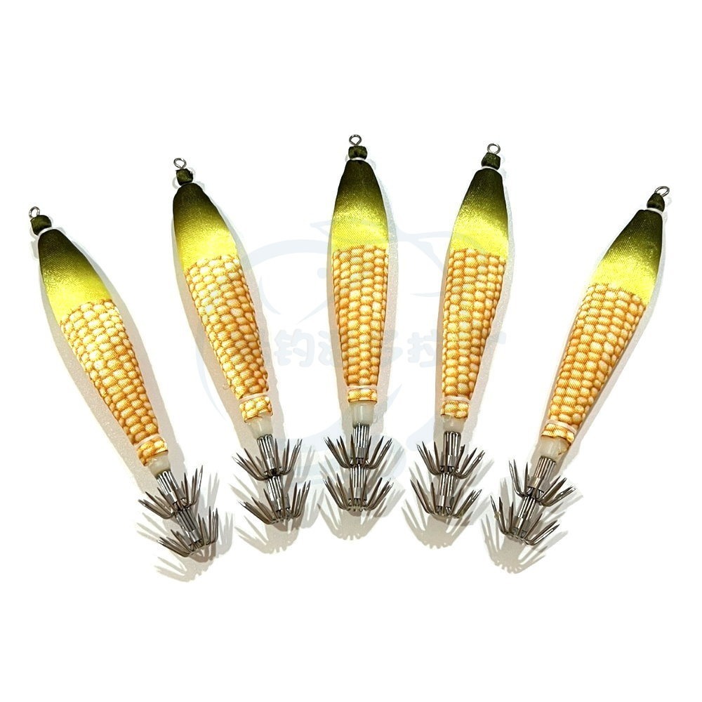 【船釣潘多拉】花色布卷 4號夜光布捲 布挫 透抽 一包5支裝 布卷 魷魚針 魷魚布捲 夜光布捲-規格圖5