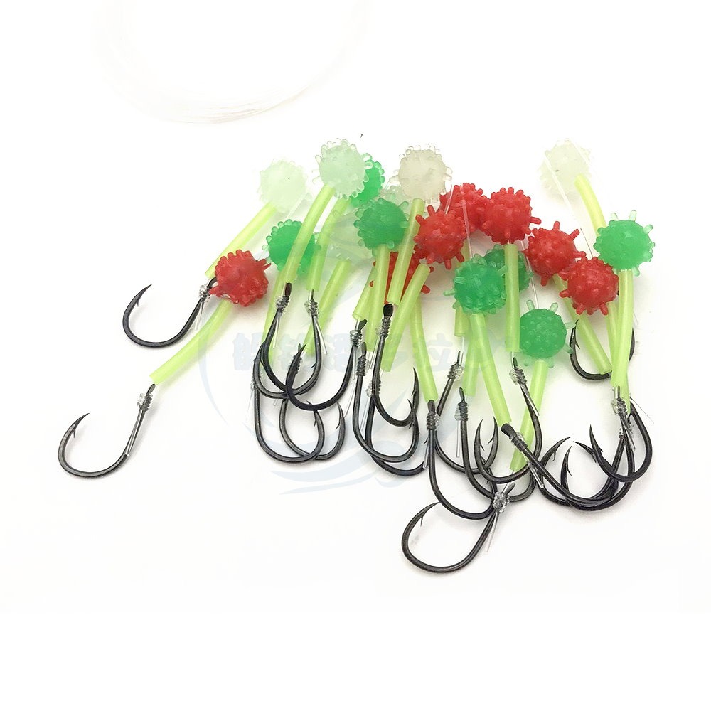 【船釣潘多拉】黑猴子線鉤 青雞 包公雞 子線鉤 紅甘孫 子線鈎 子線勾 青魚 鰱魚 草魚 伊勢尼鈎-細節圖2