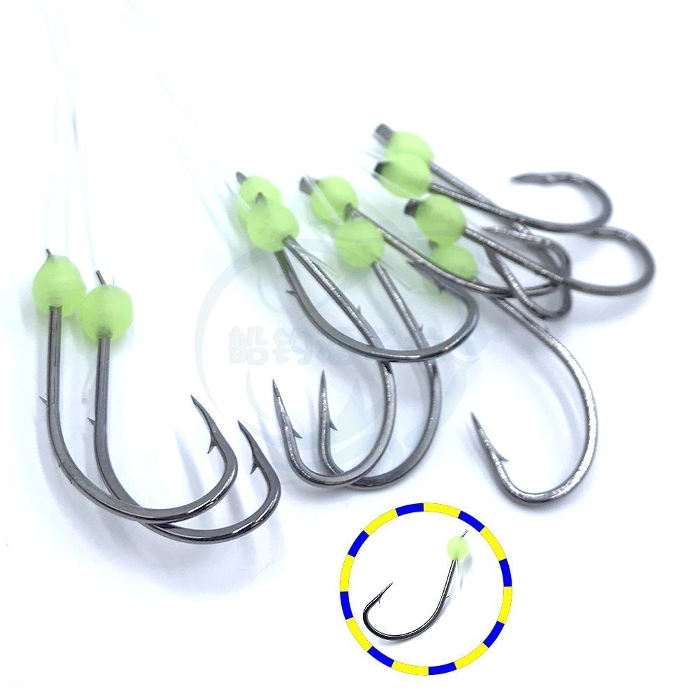 【船釣潘多拉】丸サ背刺子線鉤 背刺鉤 丸サ 帶線鈎 深海魚 中型魚 大目鰱 長尾鳥 紅魚 紅嘴針 紅尾鳥 嘎拉魚-規格圖5