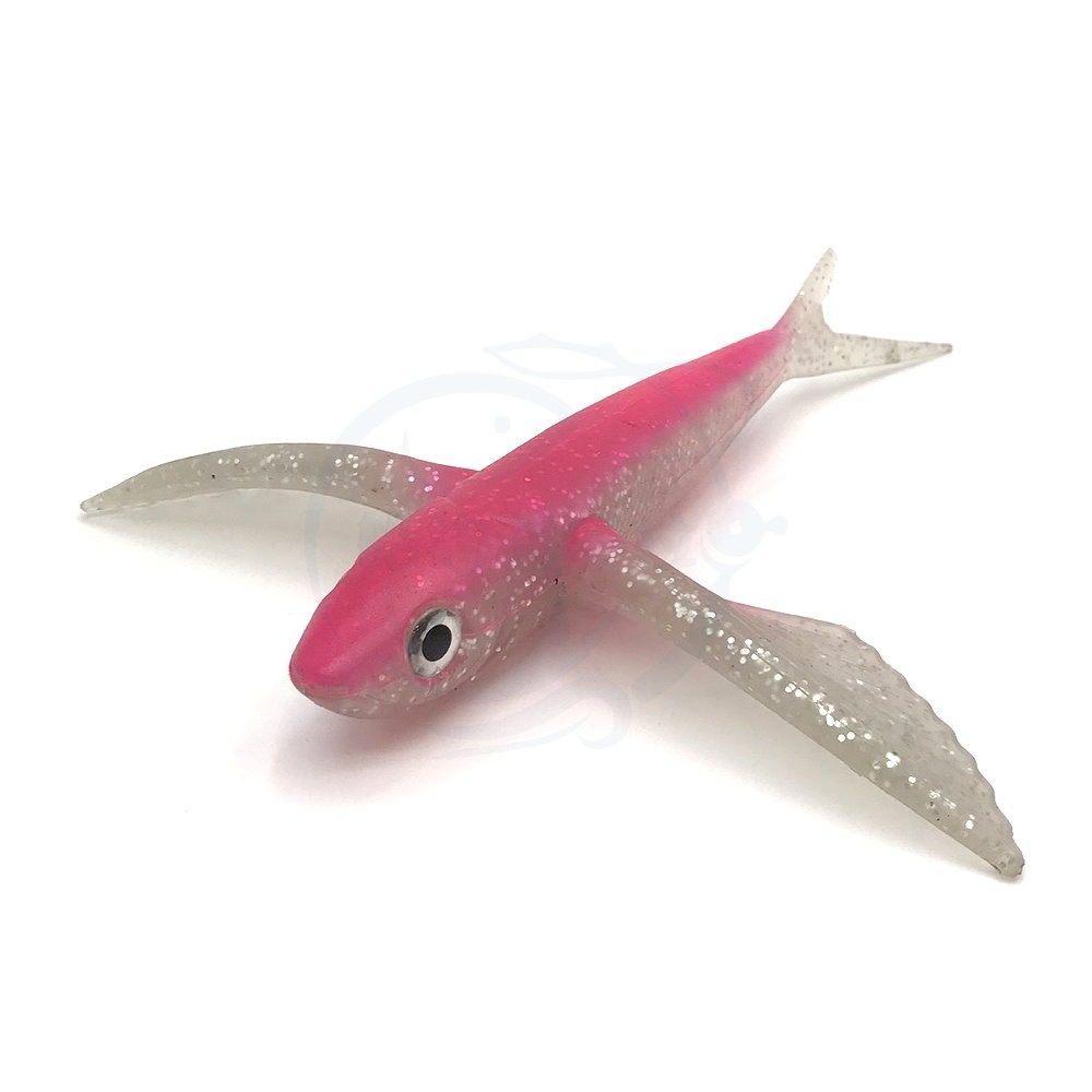 【船釣潘多拉】飛魚軟餌 翅膀飛魚 燕鰩飛魚 仿真假餌 鬼頭刀 金槍魚 旗魚 船釣餌 海釣餌 路亞餌 ( 單隻 )-規格圖8