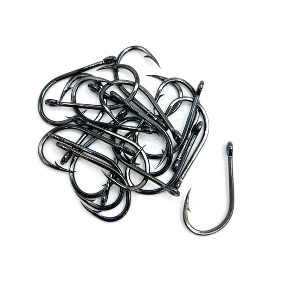 【船釣潘多拉】KONA 墨石管付石斑鉤 墨石 大物鉤 豬肉鉤 石斑鉤 大物專用 管付 ソイ-規格圖2