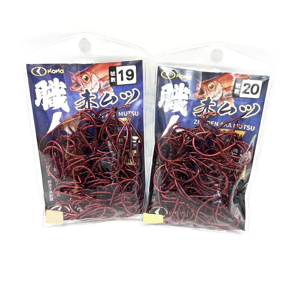 【船釣潘多拉】KONA 職人赤ムツ鈎 紅喉專用鈎 黑喉專用鈎 長尾鳥 倒刺 深海專用-規格圖3