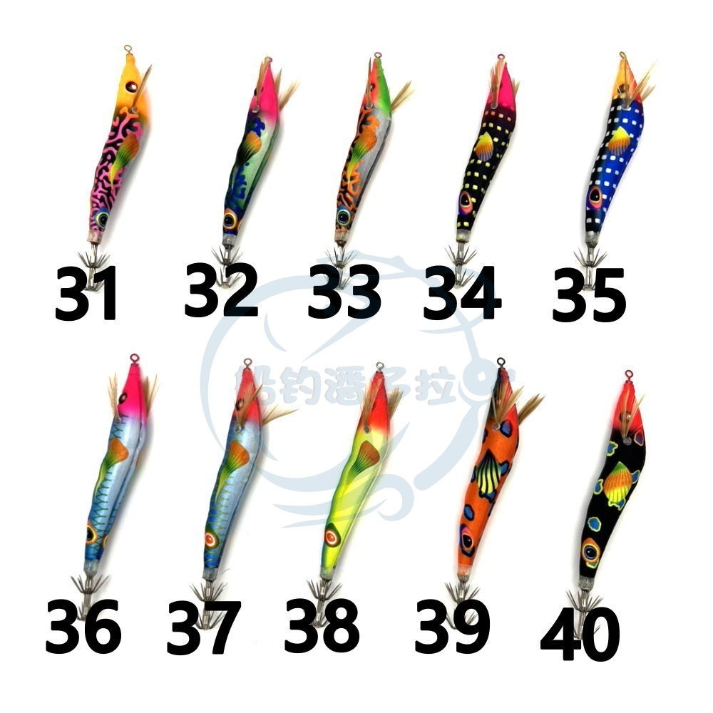 【船釣潘多拉】84款厚殼蝦 6號~46號 布卷 全新顏色 95mm 厚殼蝦布卷 厚殼仔 透抽 天龍蝦 後殼蝦 響珠蝦-規格圖6