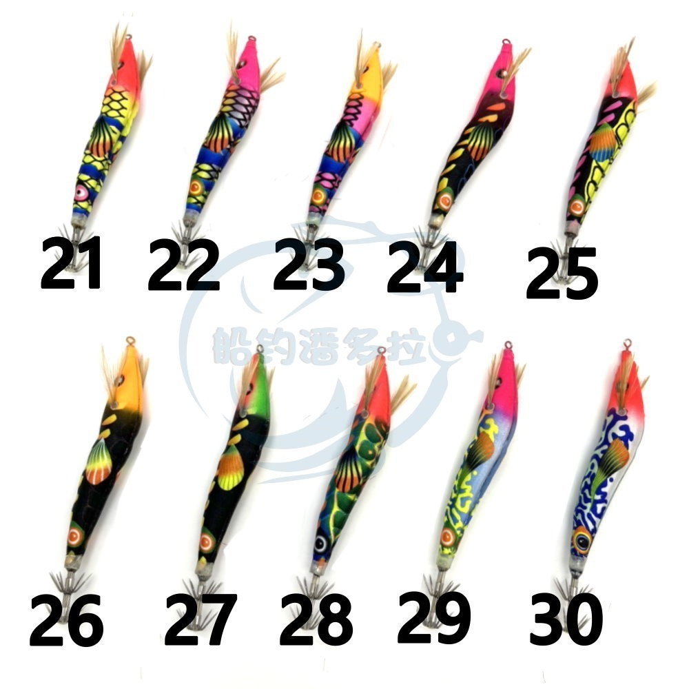 【船釣潘多拉】84款厚殼蝦 6號~46號 布卷 全新顏色 95mm 厚殼蝦布卷 厚殼仔 透抽 天龍蝦 後殼蝦 響珠蝦-規格圖6