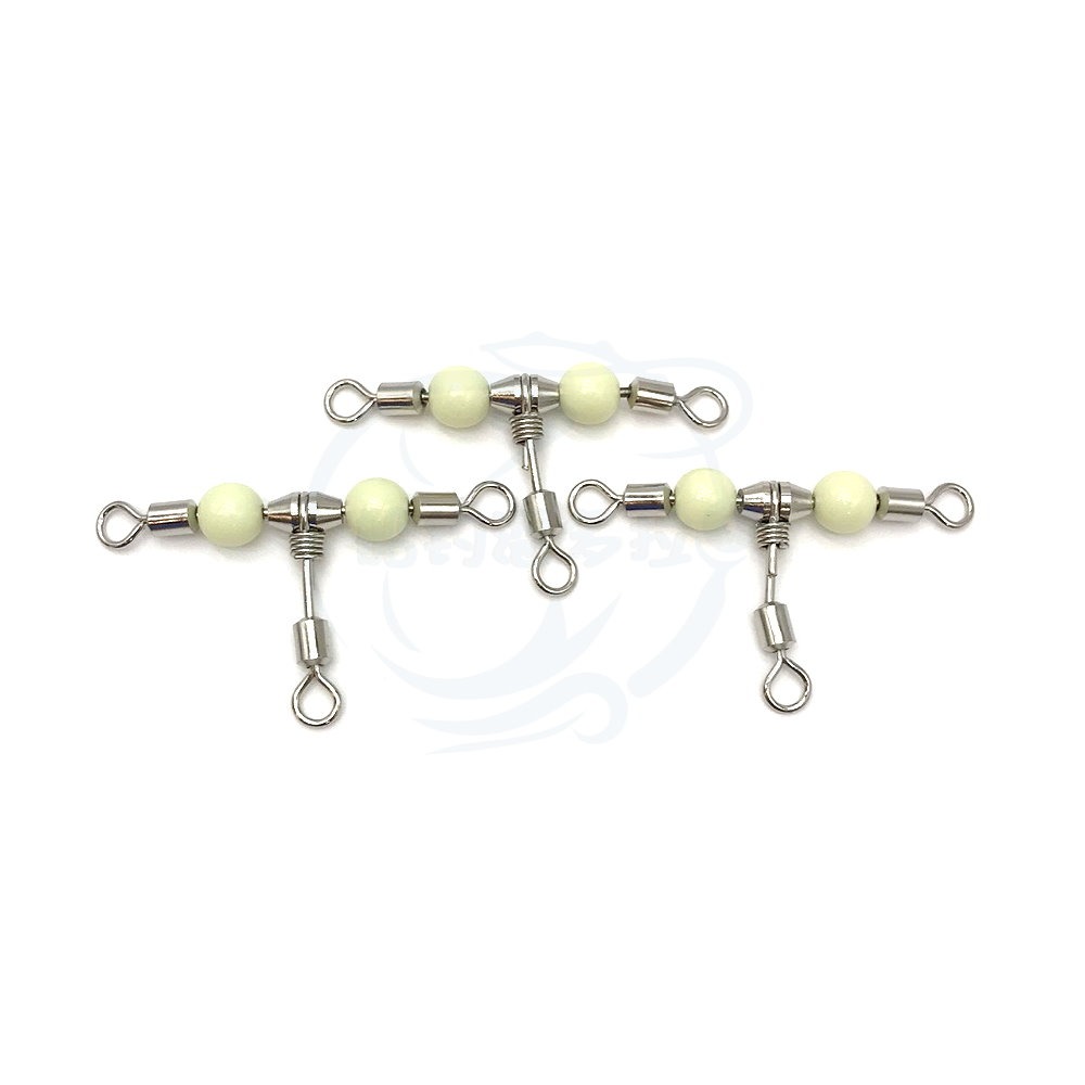 【船釣潘多拉】VFOX T型夜光轉環 (1包)-細節圖2