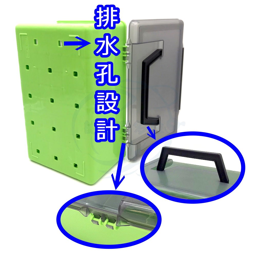 【船釣潘多拉】 硬殼布捲收納箱 工具箱 路亞收納盒 假餌盒 路亞盒 木蝦盒 布卷盒 (1盒)-細節圖4