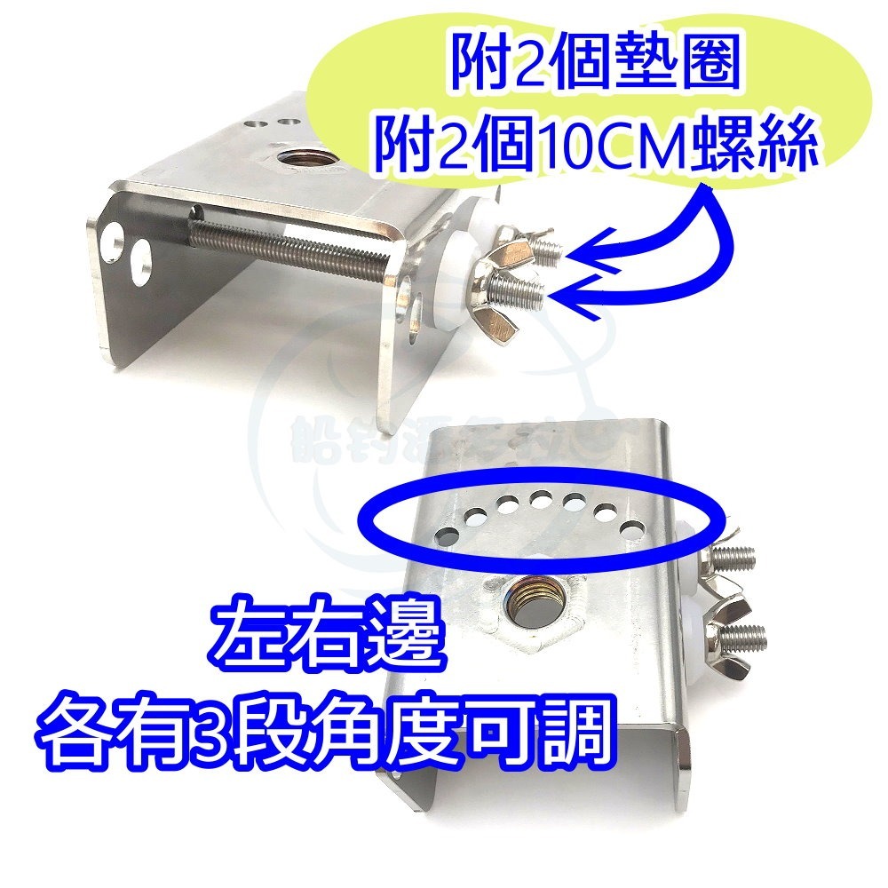 【船釣潘多拉】海鷹船竿架通用 5分E型座 簡易旋轉座 U行輔助旋轉座-細節圖5