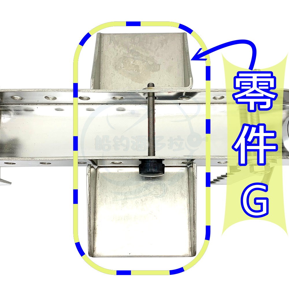 【船釣潘多拉】三洞船竿架 同海鷹規格 零件G-細節圖3