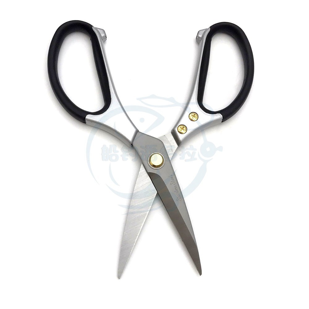 【船釣潘多拉】帝雉高級鋁柄事務剪 H-856 鎢金鋼 台灣製造 殺魚專用剪刀 海力士 釣魚用具 EVO-細節圖3