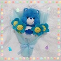 生氣深藍熊 花束💐