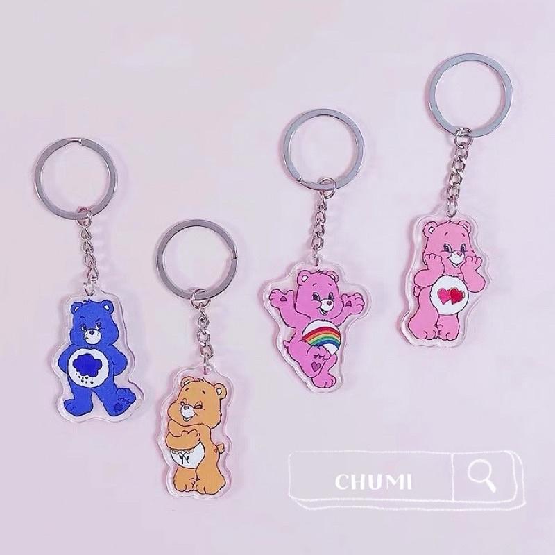 現貨CHUMI 彩虹熊CARE BEARS 壓克力吊飾 鑰匙圈吊飾-細節圖2