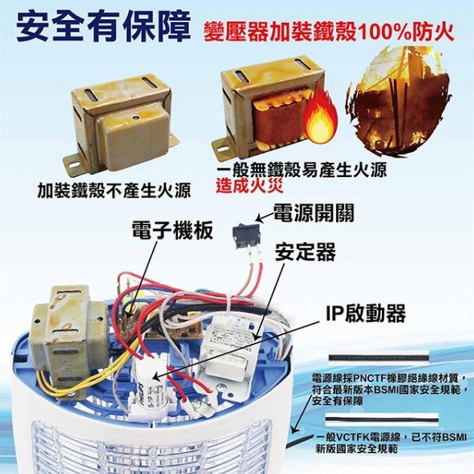 【友情牌】15W電擊式飛利浦燈管捕蚊燈VF-1562-細節圖5