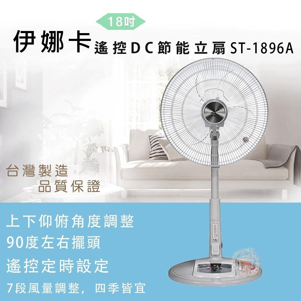 【伊娜卡】18吋遙控DC直流立扇ST-1896A-細節圖2