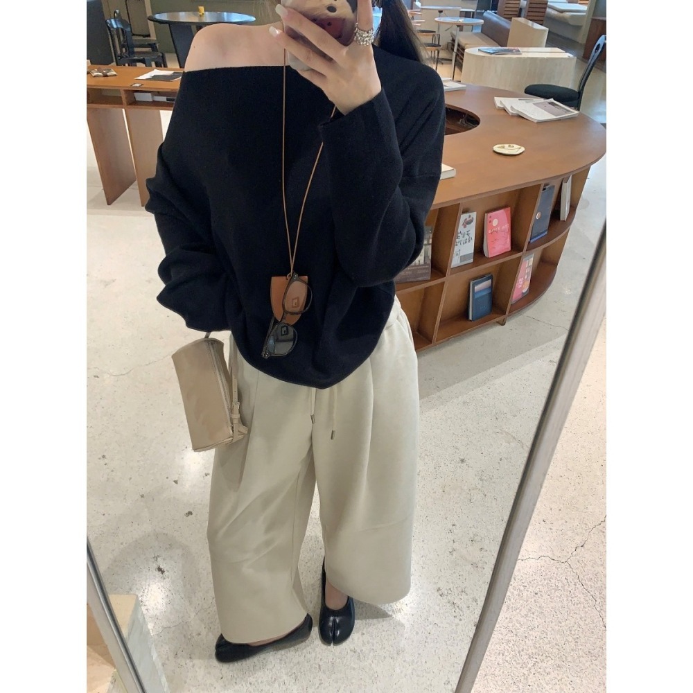 10月秋冬遲早會來妳遲早要穿~整體能穿出一股慵懶隨興的氛圍9分休閒褲-細節圖3