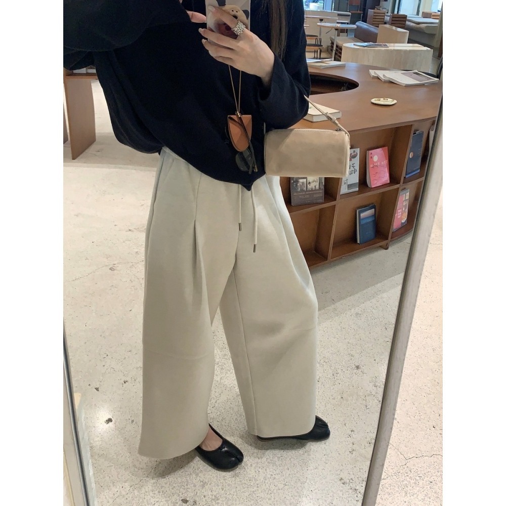 10月秋冬遲早會來妳遲早要穿~整體能穿出一股慵懶隨興的氛圍9分休閒褲-細節圖4