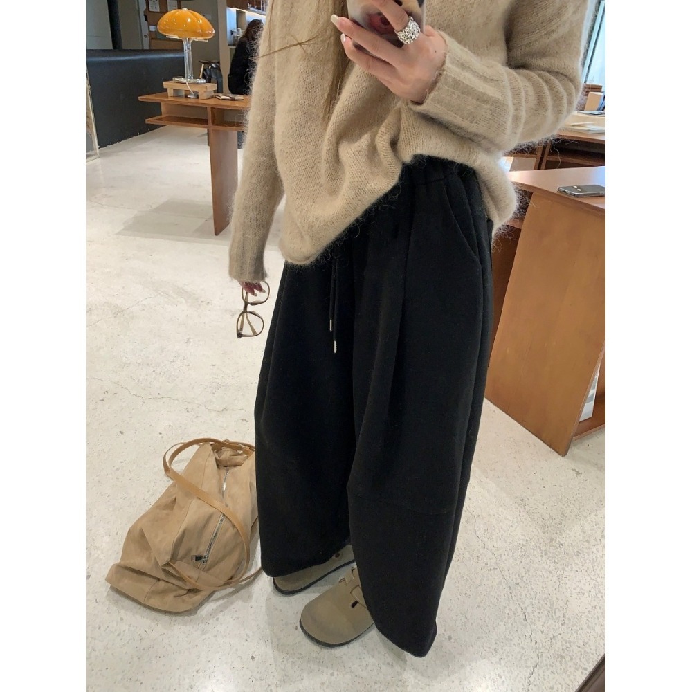 10月秋冬遲早會來妳遲早要穿~整體能穿出一股慵懶隨興的氛圍9分休閒褲-細節圖6