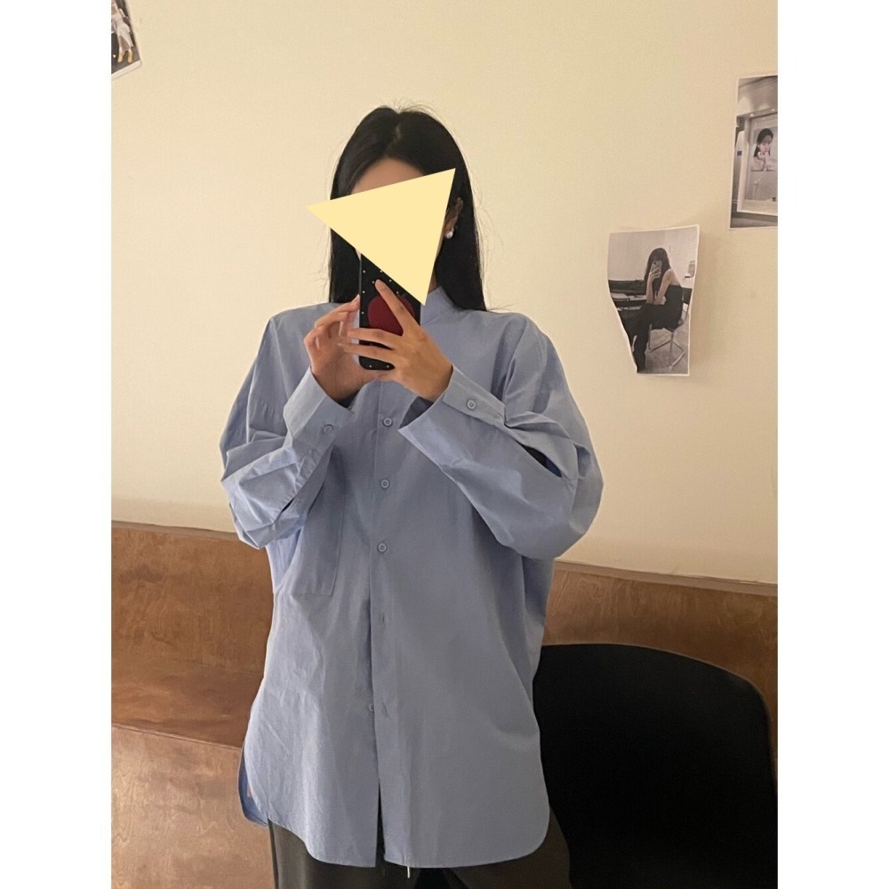 5月夏天真的回來了‼️~怎麼辦妳是不是也選不出來~先包色再說立領襯衫-細節圖2