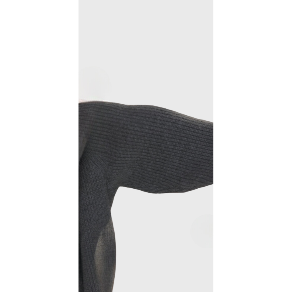 進入10月了，接下來的天氣🍂一股濃郁慵懶感高領針織外套-細節圖5